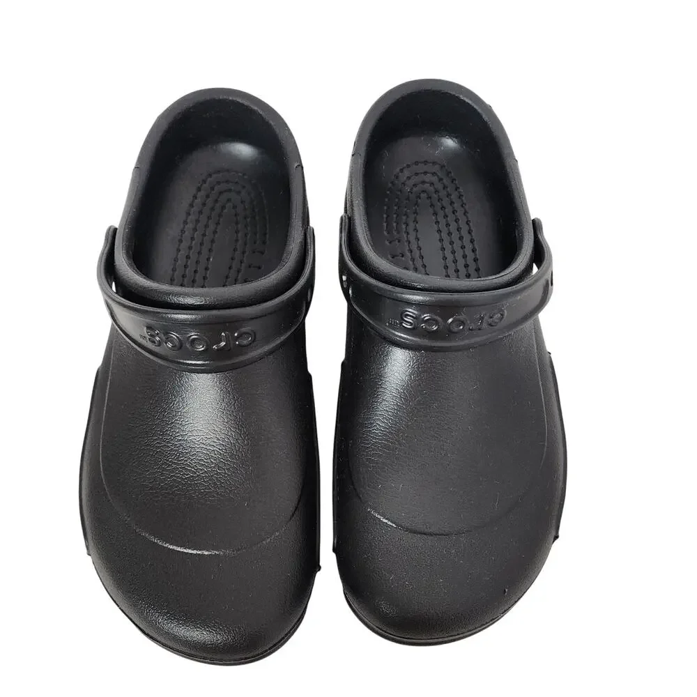 Crocs At Work Unisex Bistro Slip Resistant Clog Lightweight Black M 10 W 12 Foam